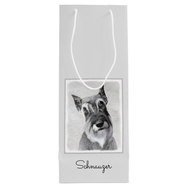 Schnauzer-målning (giant) - Hund Art (Baksidan)