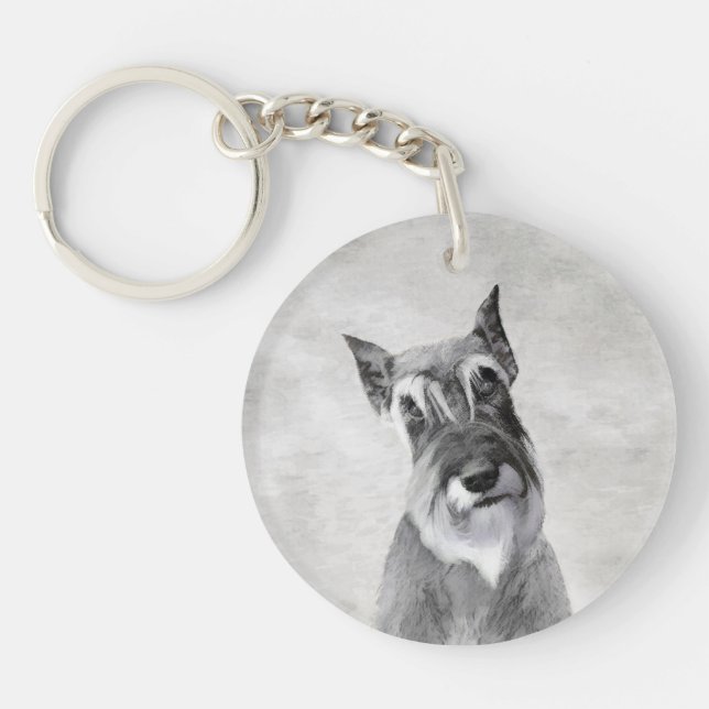 Schnauzer-målning (giant) - Hund Art (Framsidan)