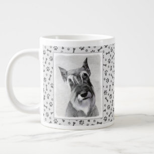 Schnauzer-målning (giant) - Hund Art Jumbo Mugg