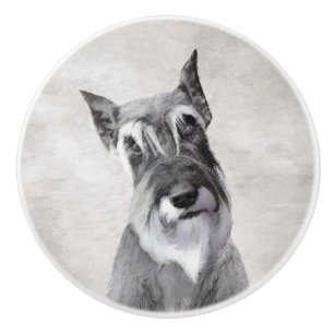 Schnauzer-målning (giant) - Hund Art Knopp