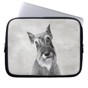 Schnauzer-målning (giant) - Hund Art Laptop Fodral