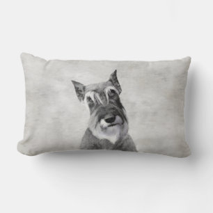 Schnauzer-målning (giant) - Hund Art Lumbarkudde