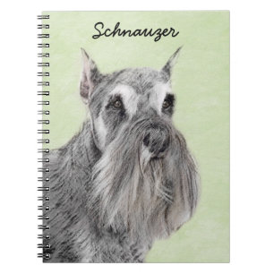 Schnauzer-målning (Giant, Standard) - Hund Art Anteckningsbok