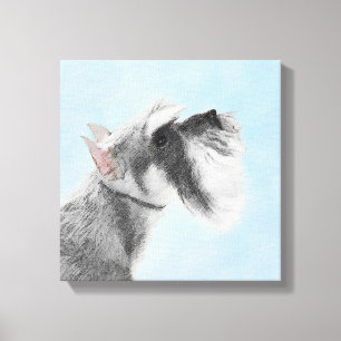 Schnauzer-målning (Giant, Standard) - Hund Art Canvastryck