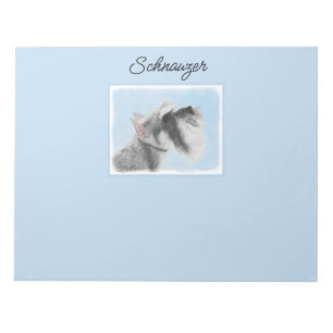 Schnauzer-målning (Giant, Standard) - Hund Art No. Anteckningsblock