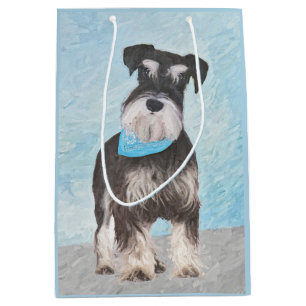 Schnauzer-målning (miniatyr) - Cute Original-Hund