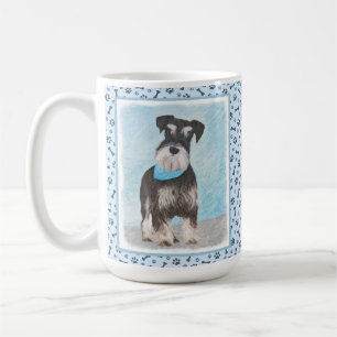 Schnauzer-målning (miniatyr) - Cute Original-Hund Kaffemugg