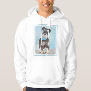 Schnauzer-målning (miniatyr) - Cute Original-Hund Munkjacka