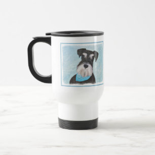 Schnauzer-målning (miniatyr) - Cute Original-Hund Resemugg