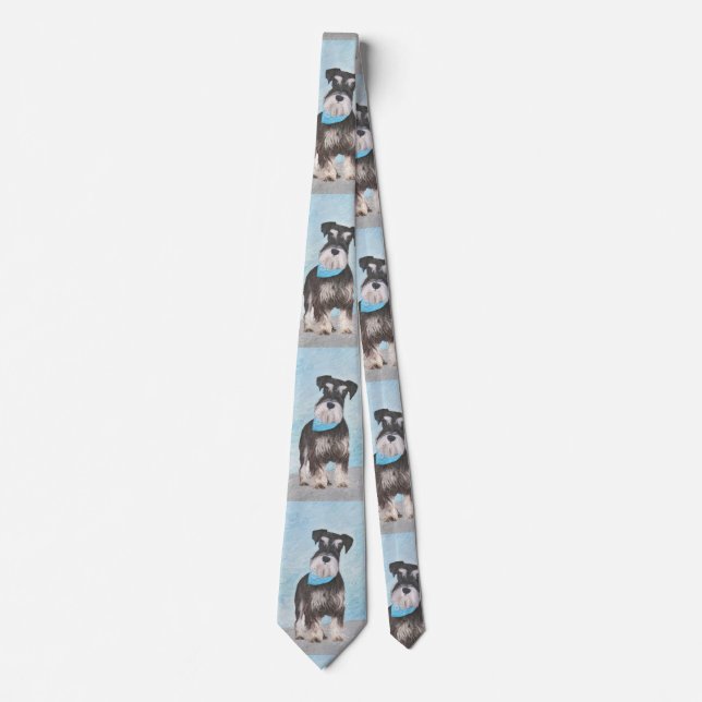Schnauzer-målning (miniatyr) - Cute Original-Hund Slips (Framsida)