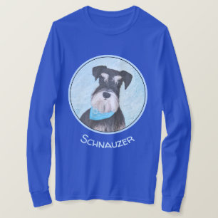 Schnauzer-målning (miniatyr) - Cute Original-Hund T Shirt