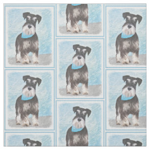 Schnauzer-målning (miniatyr) - Cute Original-Hund Tyg