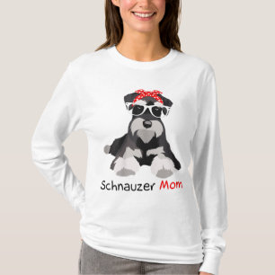 Schnauzer Mamma Bandana Womens Schnauzer Hund T Shirt