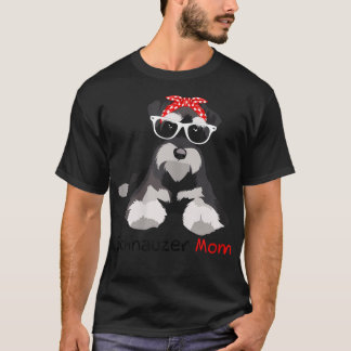 Schnauzer Mamma Bandana Womens Schnauzer Hund T Shirt
