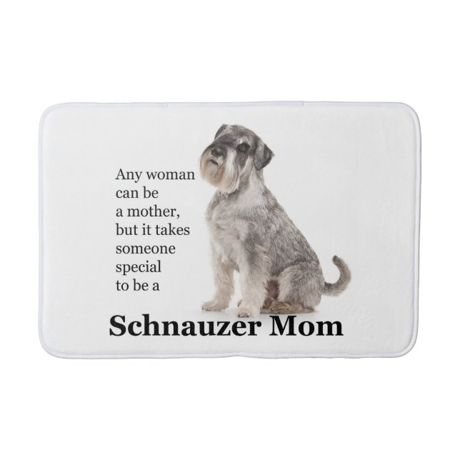 Schnauzer Mamma Bath Mat Badrumsmatta (Framsidan)
