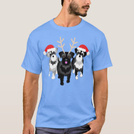 Schnauzer Mamma eller Schnauzer Pappa jul T Shirt