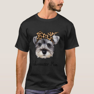 Schnauzer Mamma för jul T Shirt