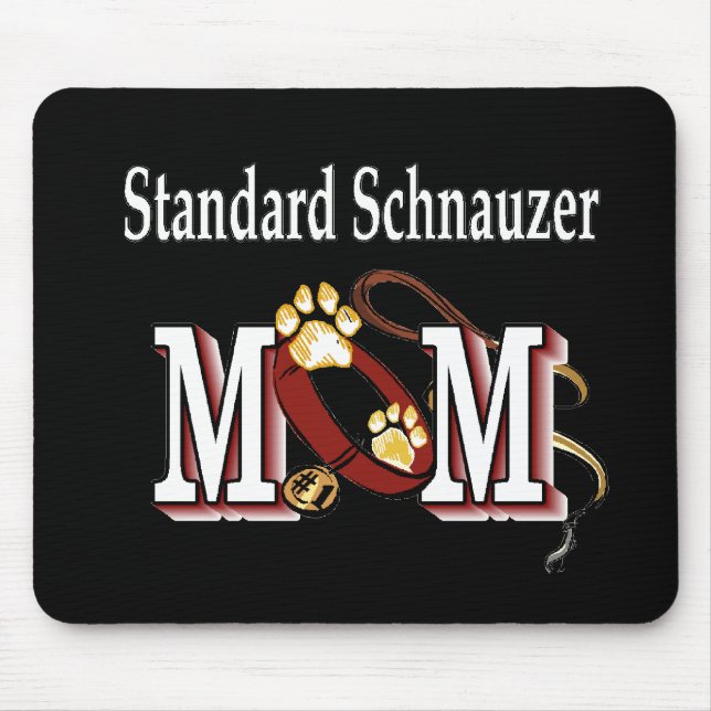 Schnauzer MAMMA-gåvor Musmatta (Framsidan)