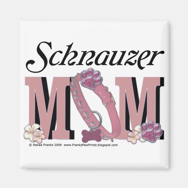 Schnauzer MAMMA Magnet (Framsidan)