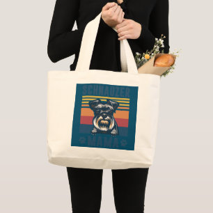 Schnauzer Mamma Mor Retro Gifts Hund Mamma Jumbo Tygkasse