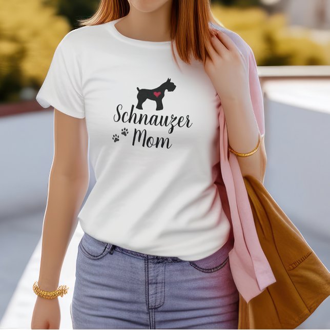 Schnauzer Mamma T Shirt (Skapare uppladdad)