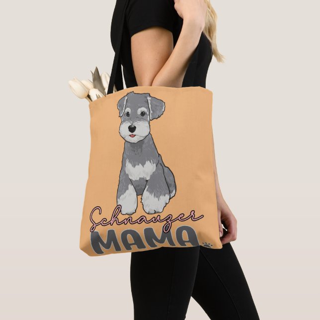 Schnauzer Mamma Tygkasse (Närbild)