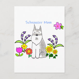 Schnauzer Mamma vykort