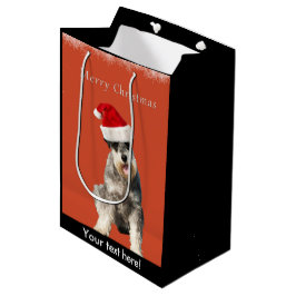 Schnauzer med julhatten