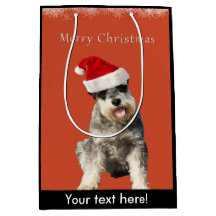 Schnauzer med julhatten