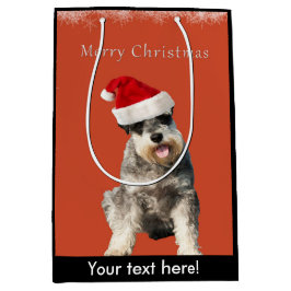 Schnauzer med julhatten