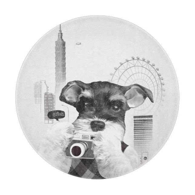 Schnauzer med kamera (Framsidan)