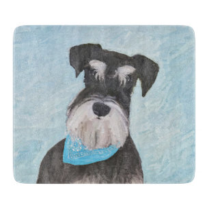 Schnauzer (Miniature) Painting - Cute Original Hun