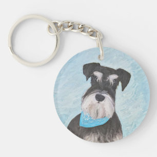 Schnauzer (Miniature) Painting - Cute Original Hun