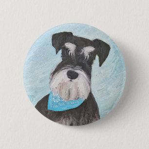 Schnauzer (Miniature) Painting - Cute Original Hun Knapp
