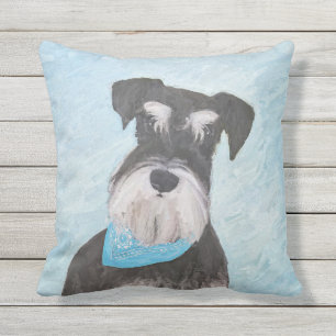 Schnauzer (Miniature) Painting - Cute Original Hun Kudde
