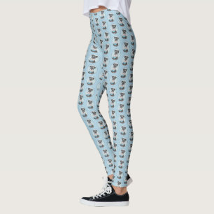 Schnauzer (Miniature) Painting - Cute Original Hun Leggings