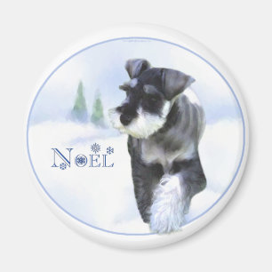 Schnauzer Noel Magnet