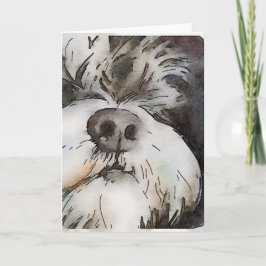 Schnauzer Note-kort Anteckningskort