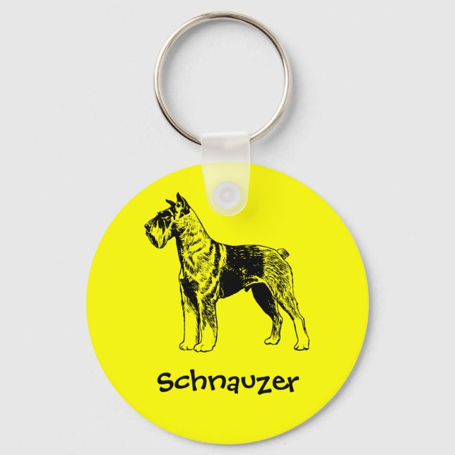 Schnauzer Nyckelring (Framsida)