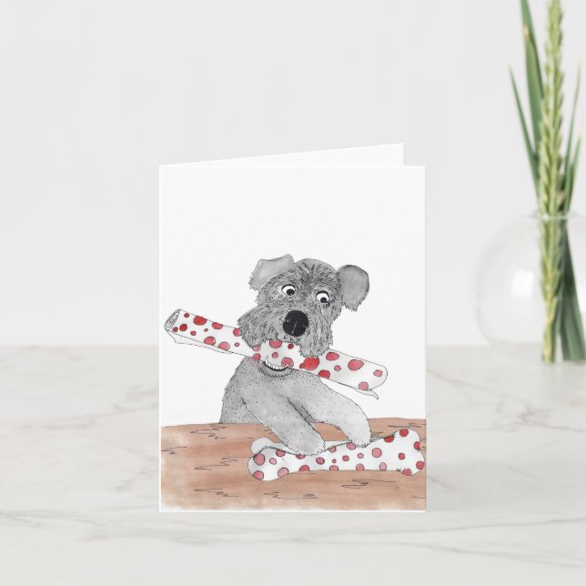 Schnauzer-omslagspresentant Helgkort (Framsida)