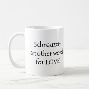 schnauzer ord kaffe mugg