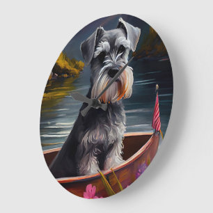 Schnauzer på åra: Ett naturskönt äventyr Stor Klocka
