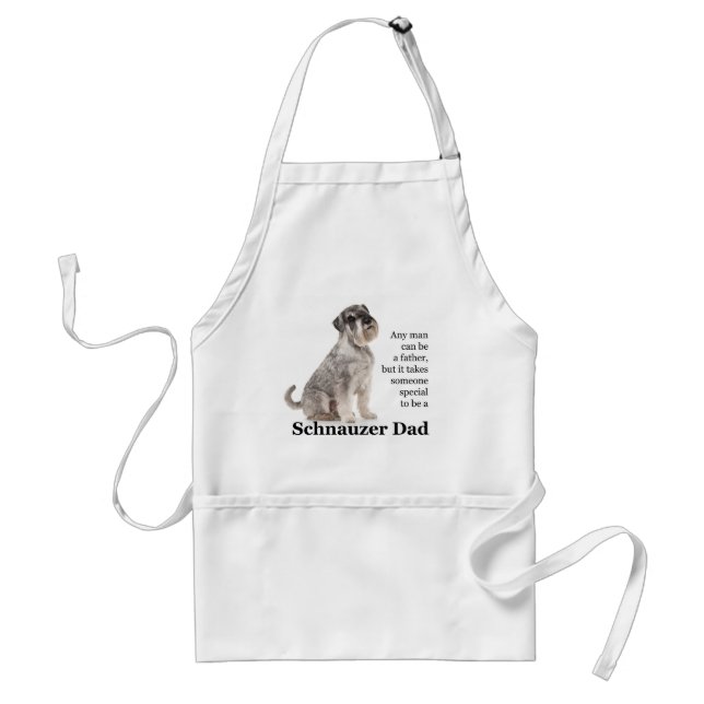 Schnauzer Pappa Barbecue Apron Förkläde (Framsidan)