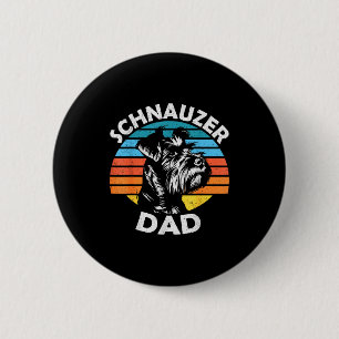 Schnauzer pappa hund sällskapsdjur rolig fars dag knapp