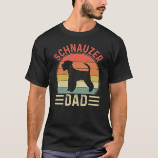 Schnauzer Pappa hundägare Schnauzer Hund vintage T Shirt