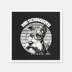 Schnauzer Pappersservett