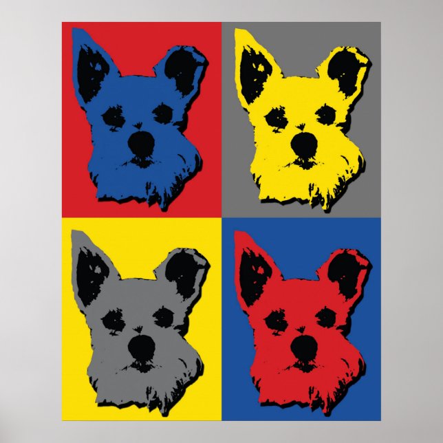 Schnauzer pop poster (Framsidan)