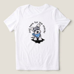 Schnauzer precis här för Snacks T-Shirt