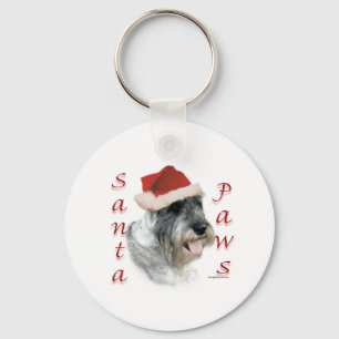 Schnauzer Santa Tassar Nyckelring