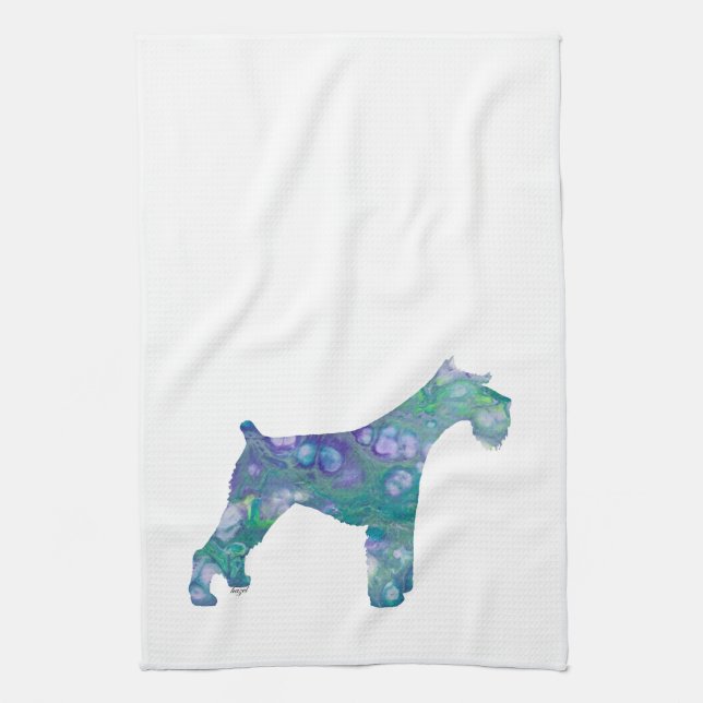 Schnauzer, Schnauzer Gifts, Schnauzer Kökshandduk (Vertikal)